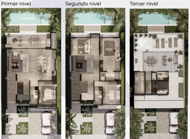 villa-tortuga-la-mansion-de-aliada-3-niveles-y-400m2-en-tulum-country-club-big-2